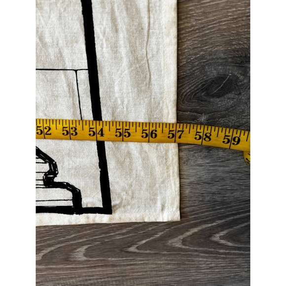 The Moon Tarot Card Tapestry Black White XVIII Wolf Zodiac Wall Hanging 74x57 - Picture 9 of 12